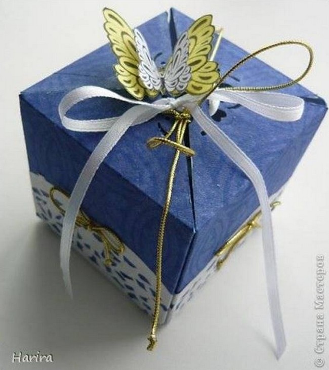 Pretty Origami And Butterfly Gift Box
