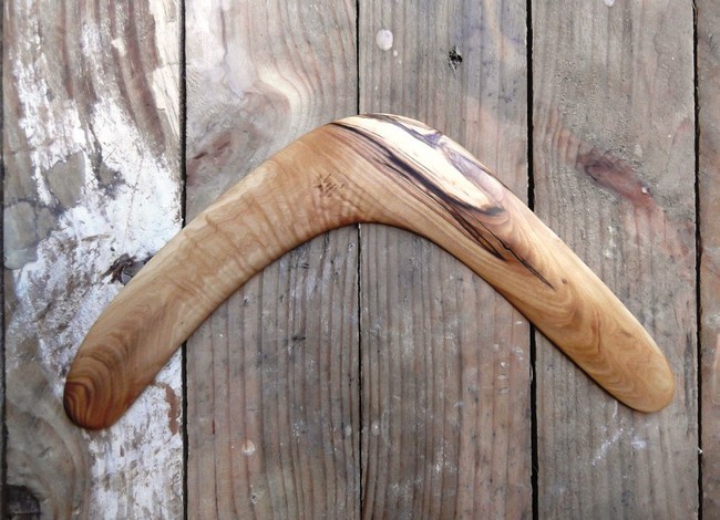 Smoothly Carved Boomerang