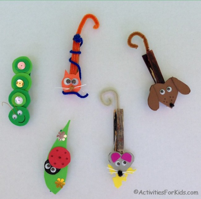 Clothespin Critters For Fridge