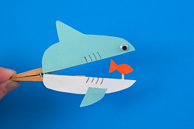 Clothespin Shark Project