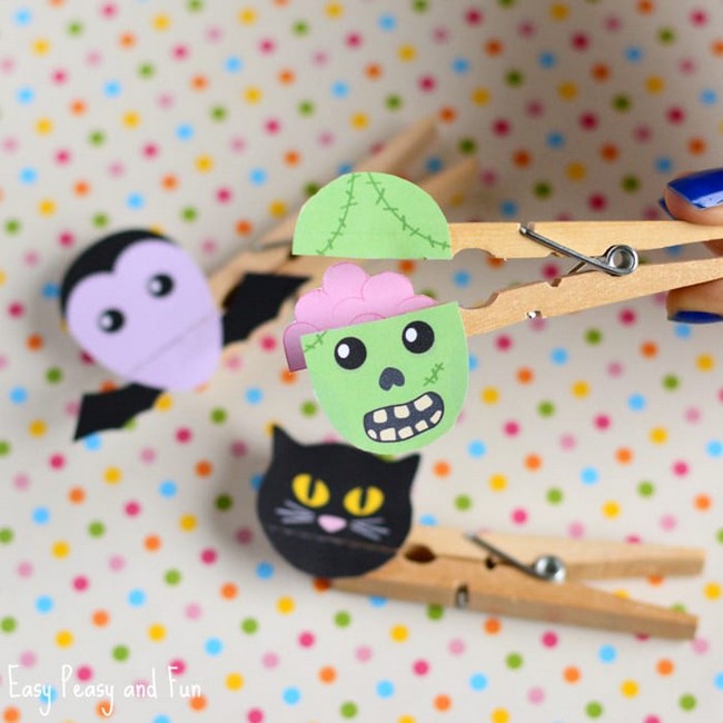 Clothespin Zombie Craft
