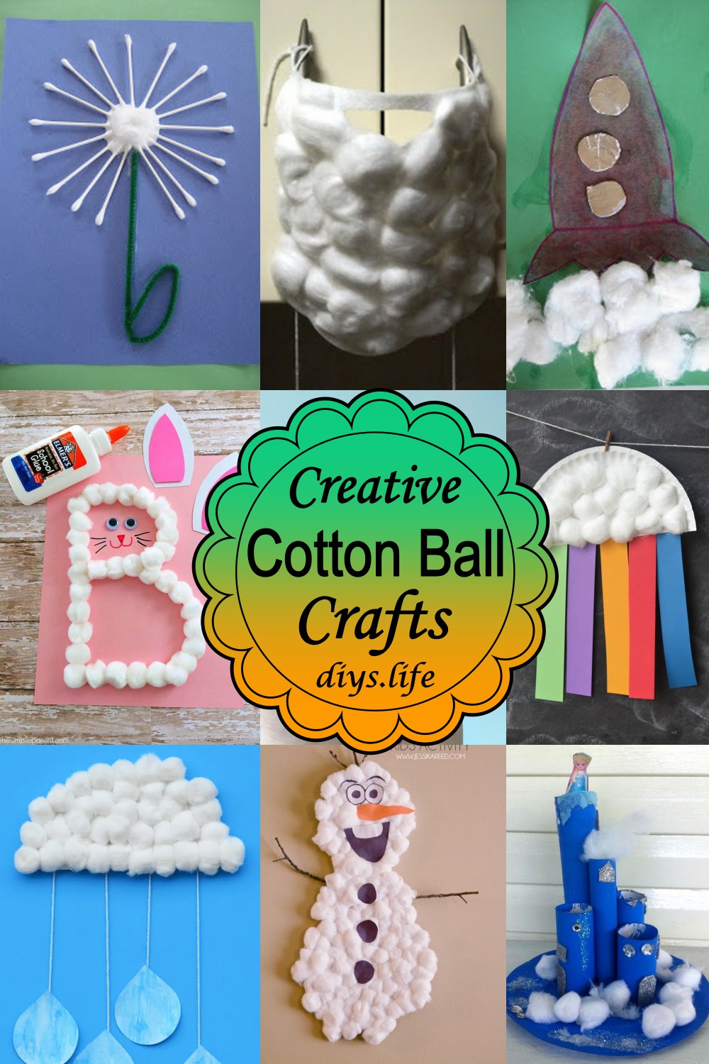 Creative Cotton Ball Crafts