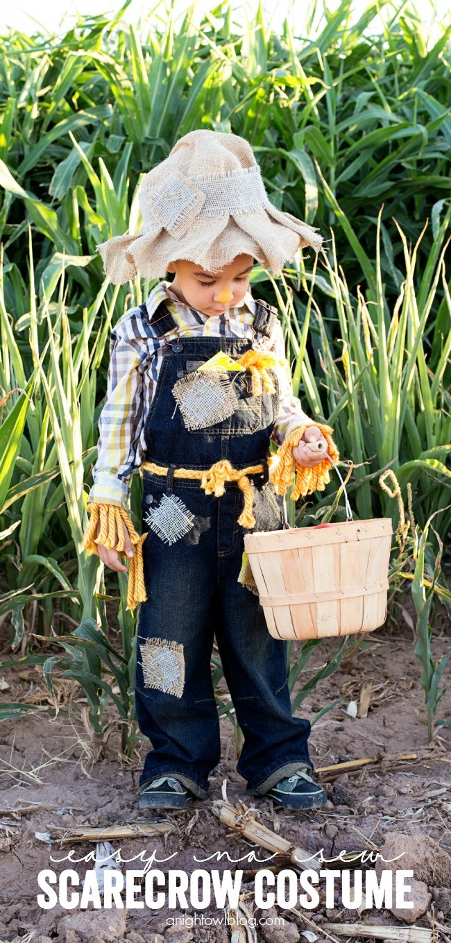 DIY Easy No Sew Burlap Scarecrow Hat