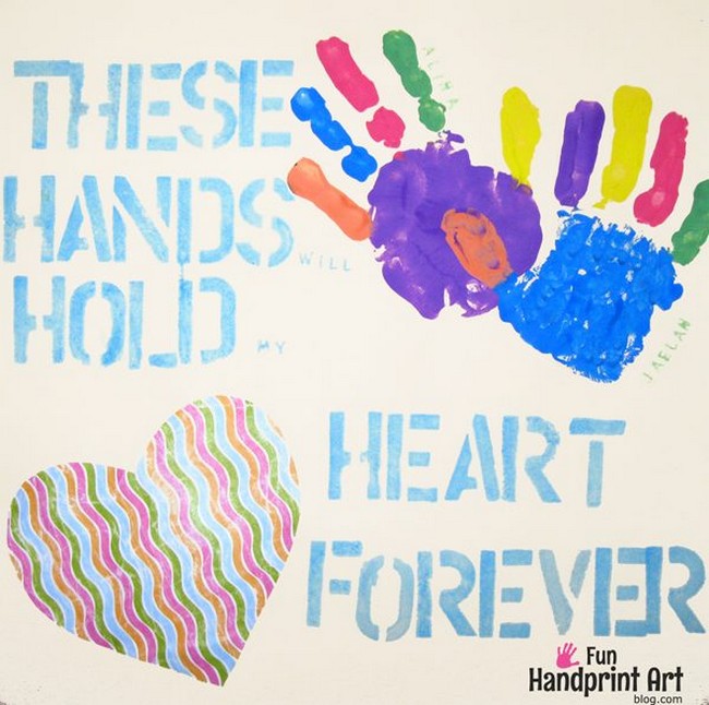 Handprint Keepsake With Super Cute Saying For The Little Ones