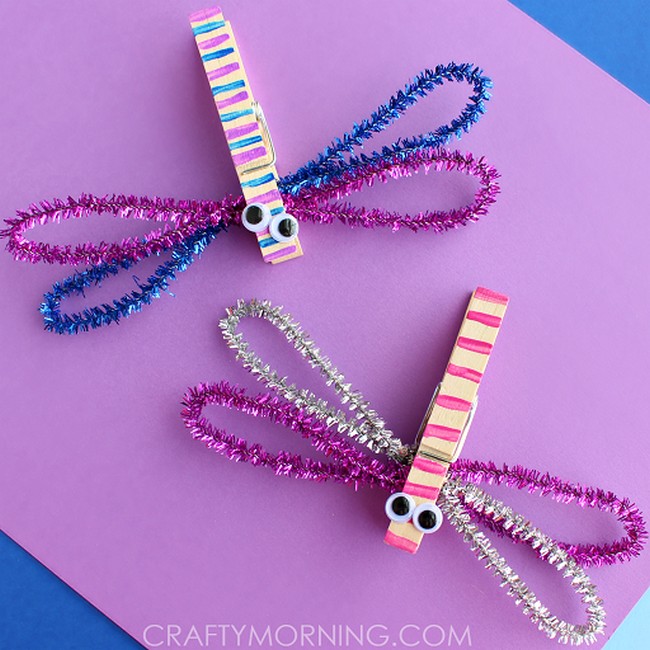 Make A Clothespin Dragonfly Craft