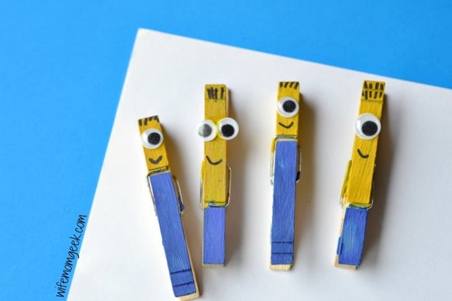 Make Minions From Clothespins