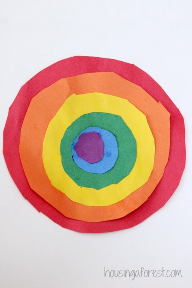 Make Rainbow Circles With Your Toddler