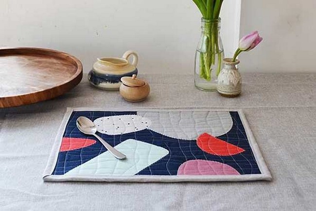 Modern Quilted Placemat Pattern