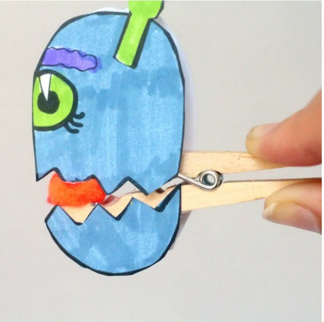 Monster Clothespin Craft