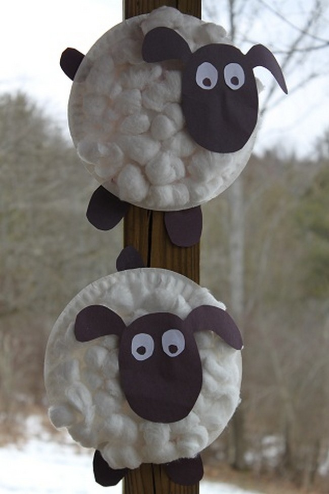 Shaun The Sheep Paper Plate Craft