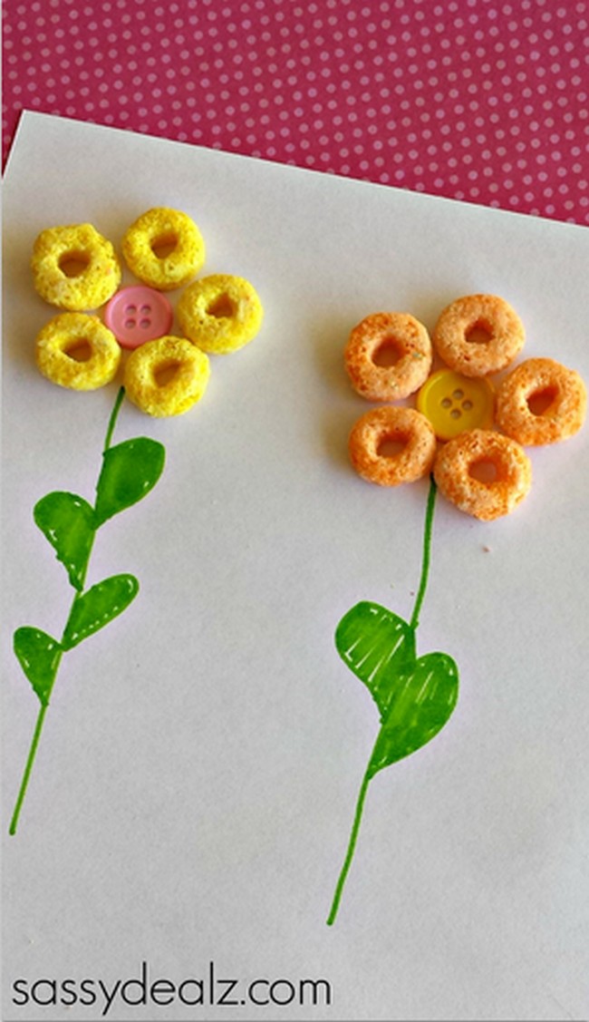 Adorable Cereal Flowers
