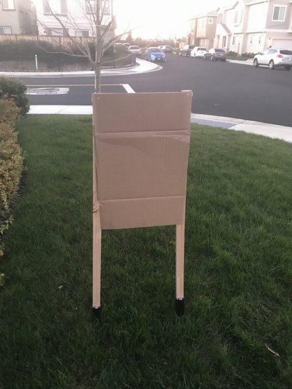 Cardboard Target Stand
