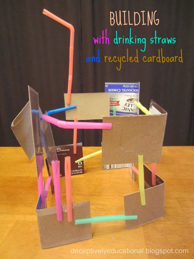 Cardboard-straw Structures