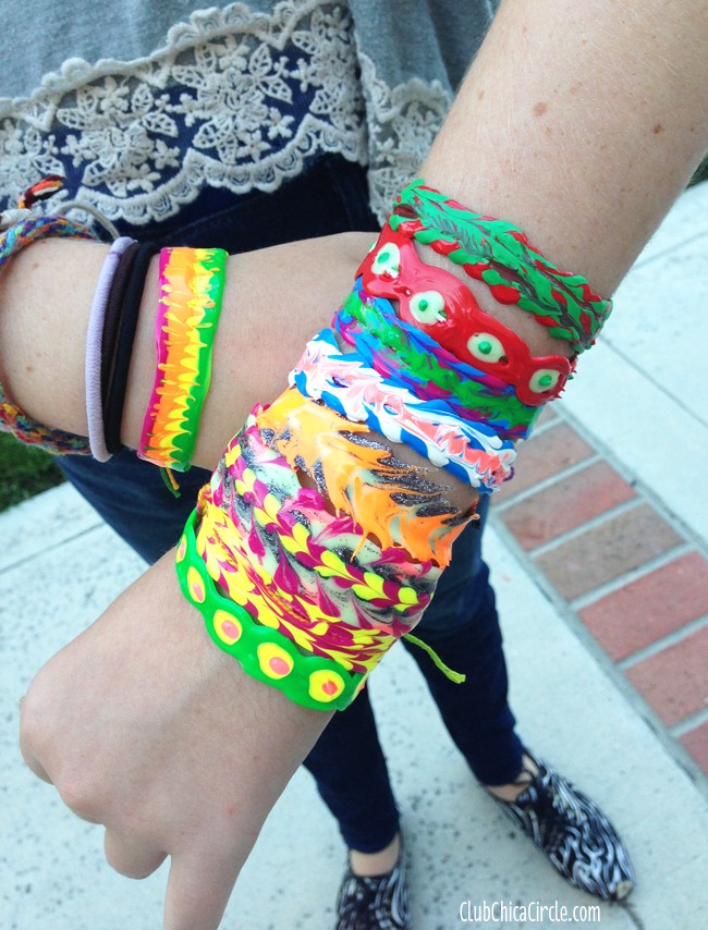Cute And Fun To Make Puffy Paint Bracelets
