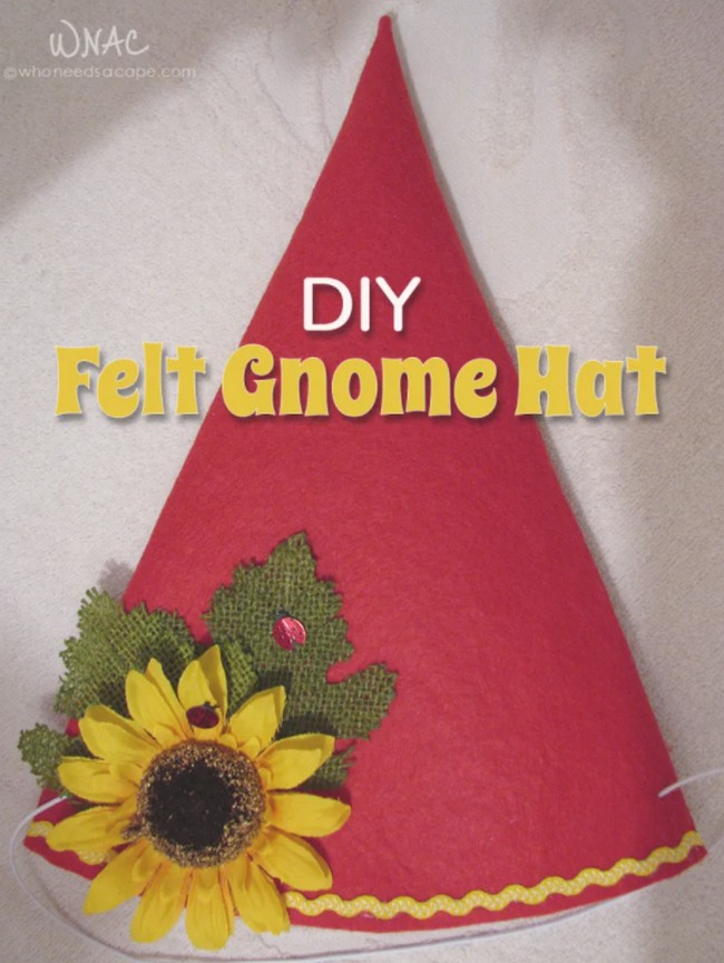 DIY Felt Gnome Hat with Template