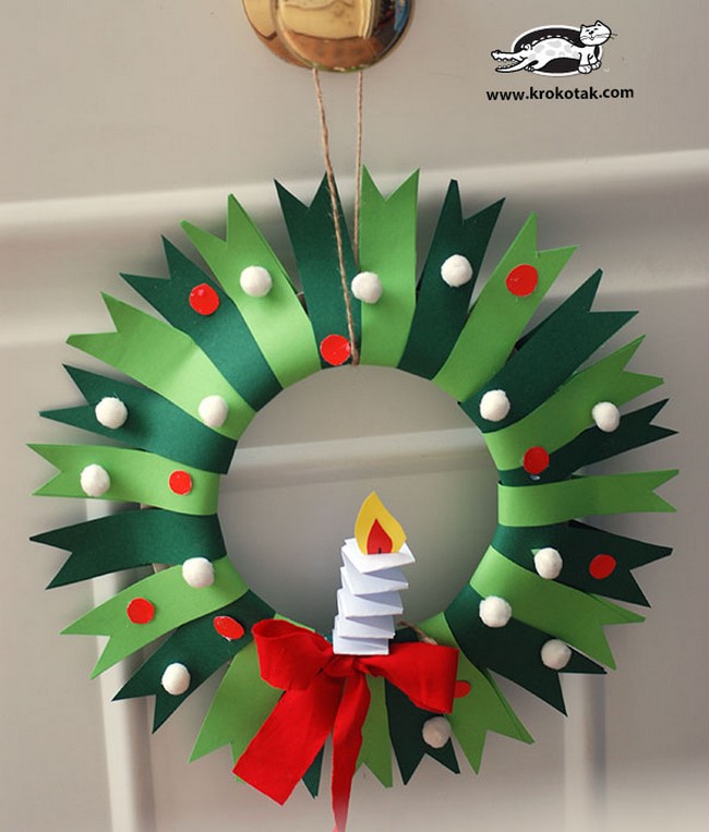 Easy Candle Wreath