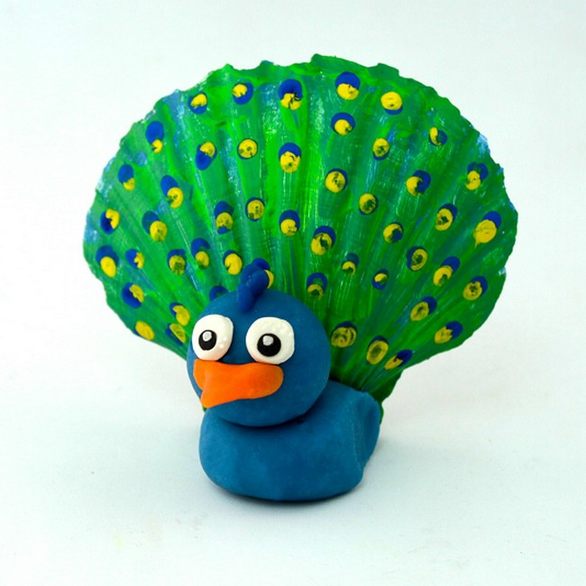 Peacock Shell Craft