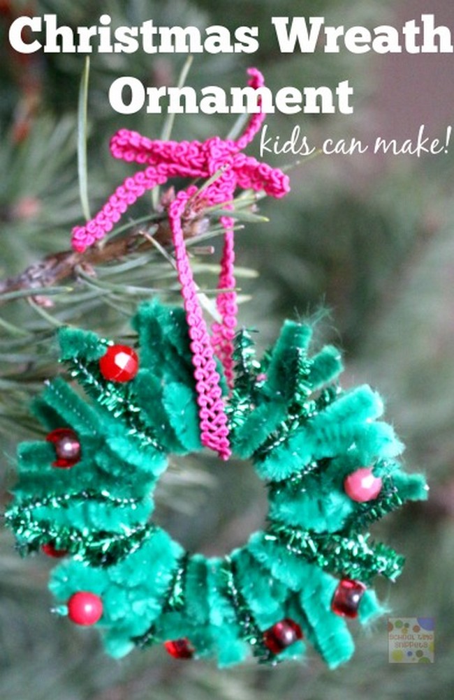 Pipe Cleaner Bead Wreath