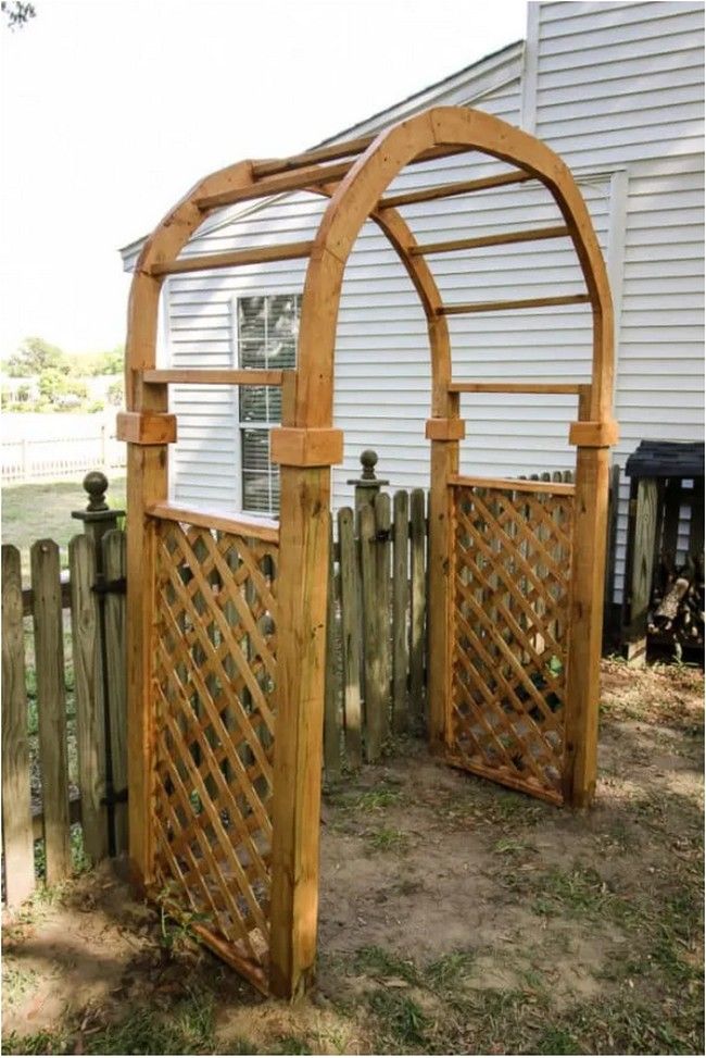 Wooden Arbor Arch For Garden