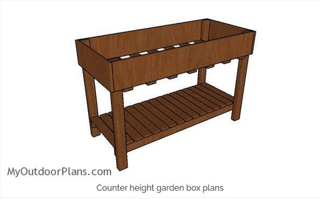 Counter Height Free Planter Box Plan