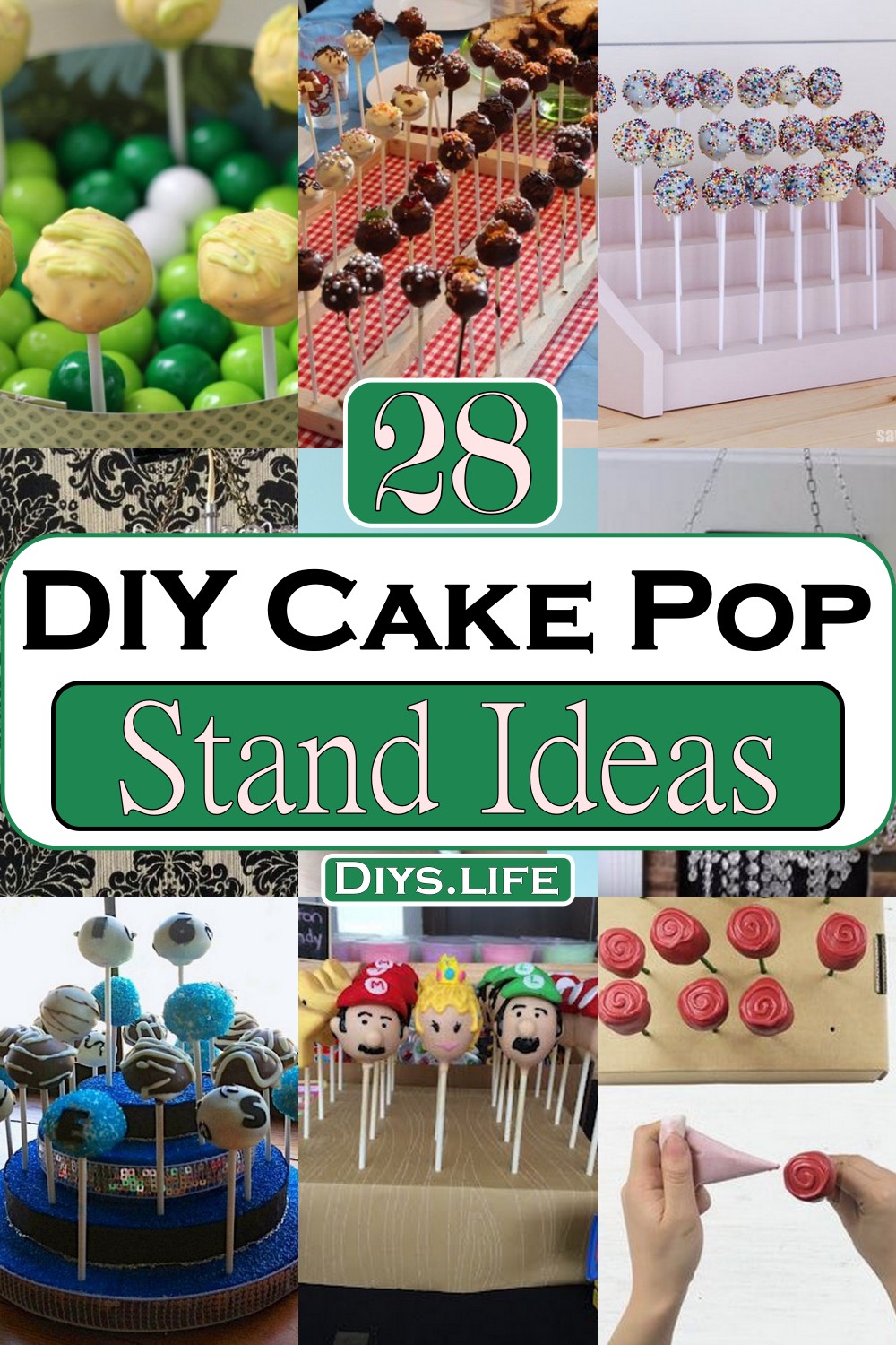 DIY Cake Pop Stand Ideas