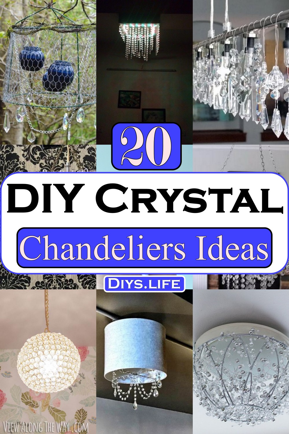 DIY Crystal Chandeliers Ideas