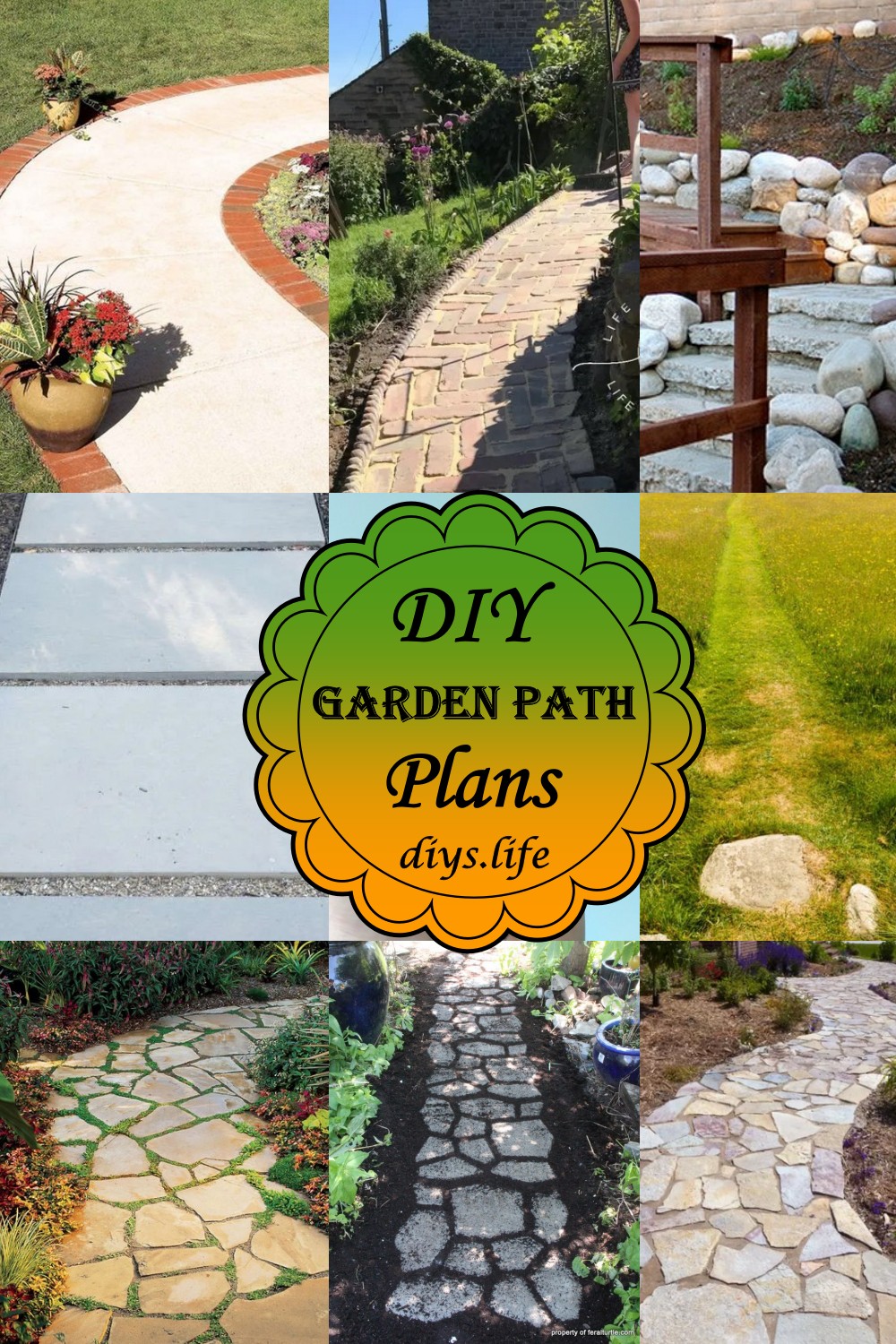 DIY Garden Path Plans