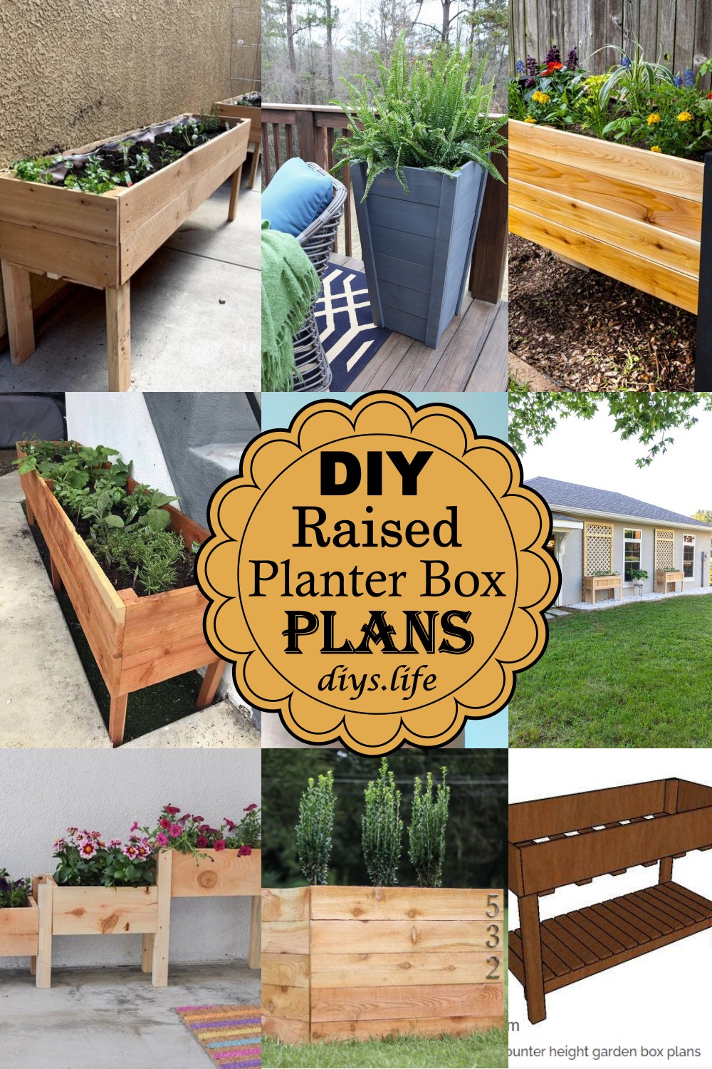DIY Raised Planter Box Plans