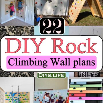 DIY Rock Climbing Wall plans