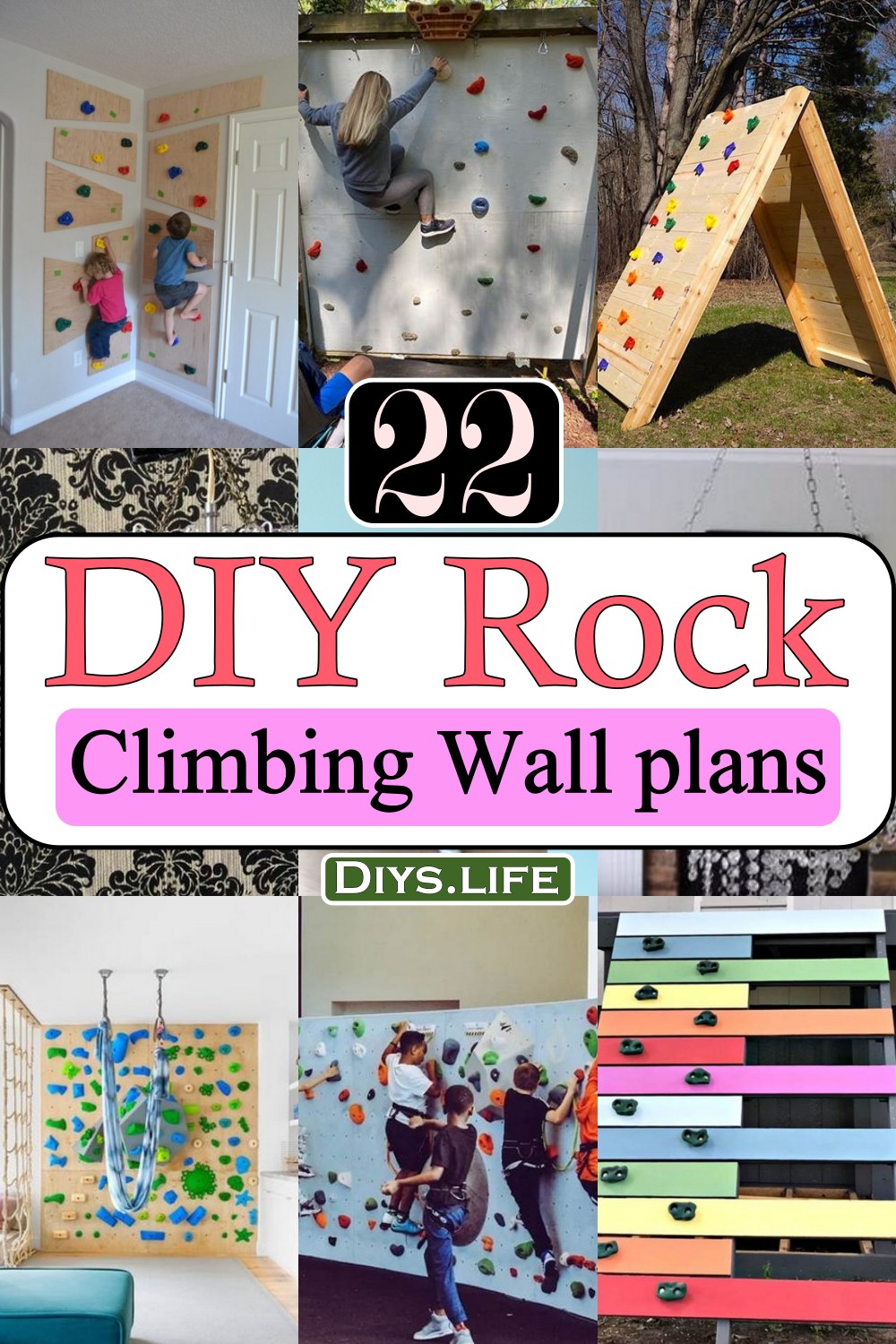 DIY Rock Climbing Wall plans