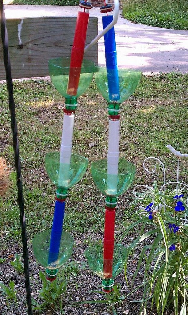 Recycled Soda Bottles/Hanging Seedling Rain Chains