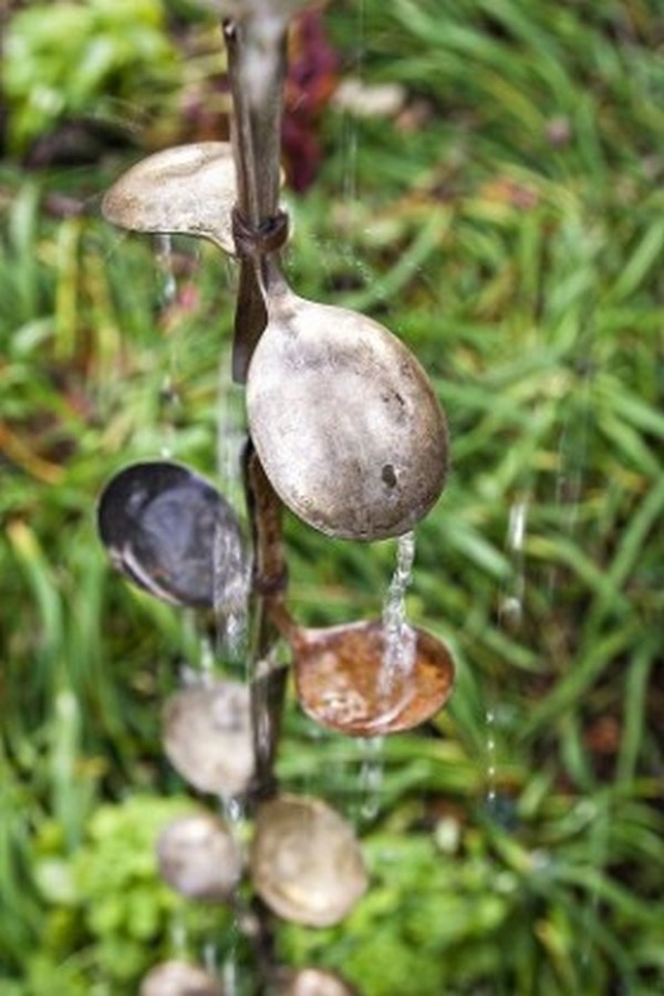 Rain Chain Using Spoons