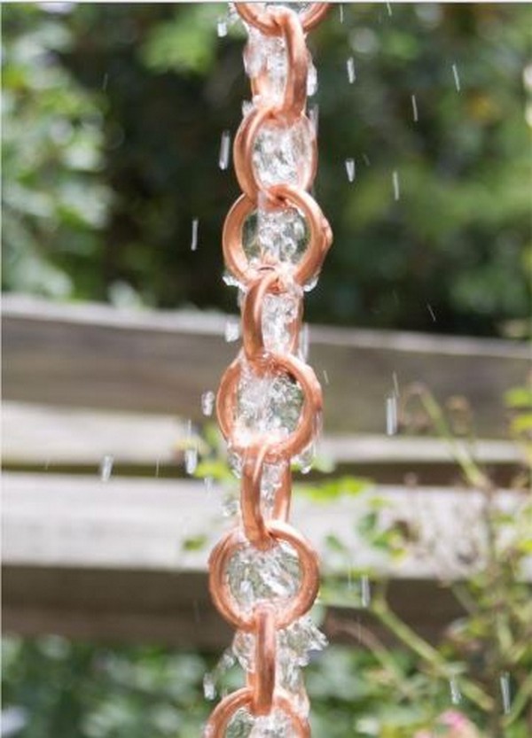 Rain Chain from Copper Pipe