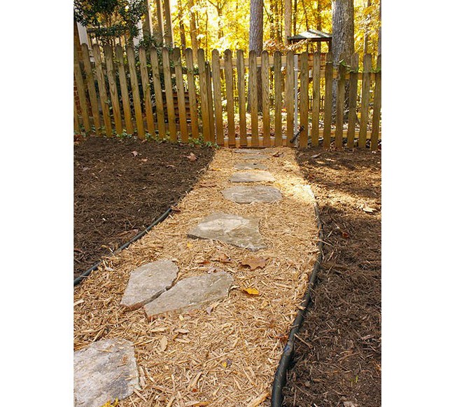 Wood Mulch Path