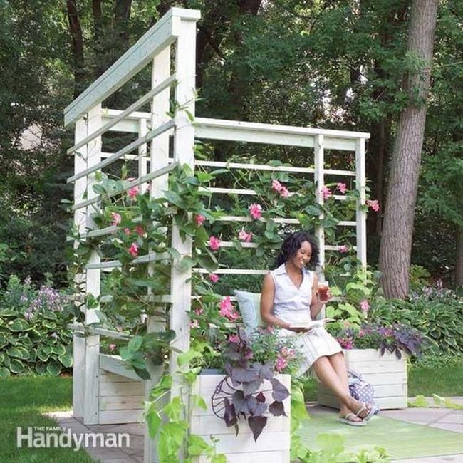 Build an Arbor with Built-in Benches