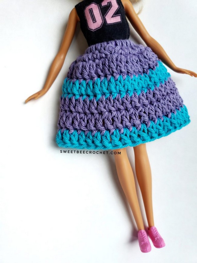 Crochet a Skirt for a 12 Inch Fashion Doll
