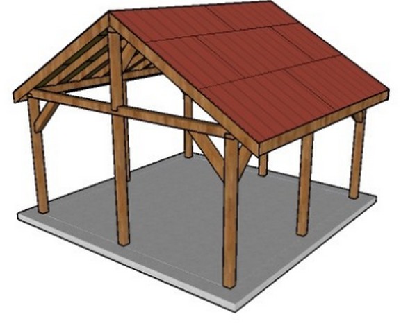 16x16 Square roof area for party 