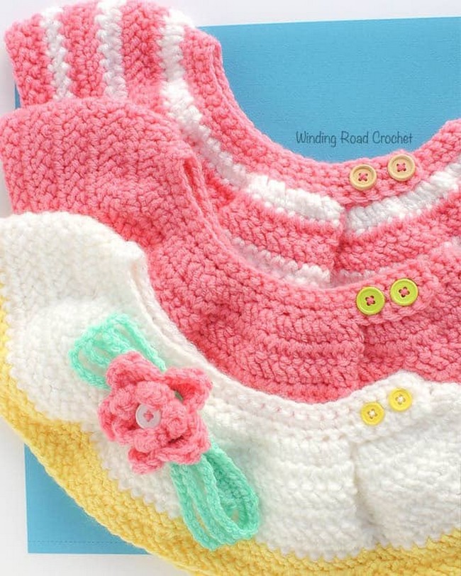 Herringbone Baby Skirt Crochet Pattern