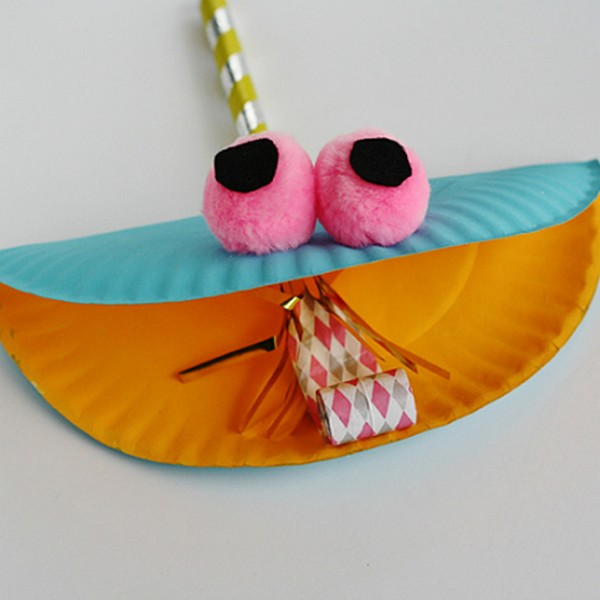  Paper Plate Party Blower Craft