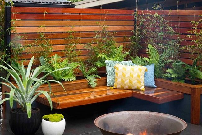 bench seat and planter box
