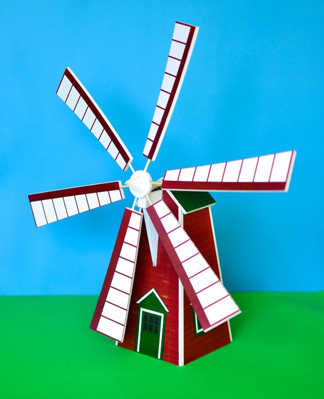 Printable Windmill Template