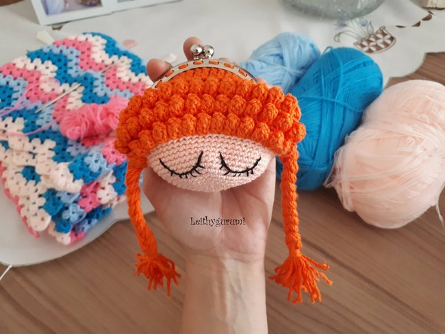 Cute Crochet Wallet Doll
