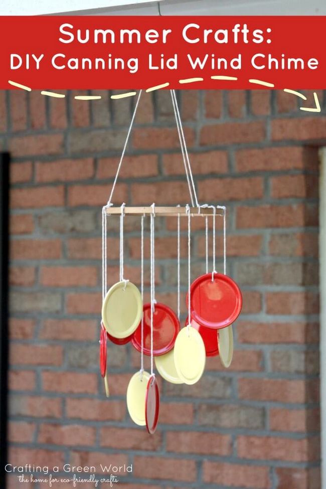 DIY Canning Lid Wind Chime
