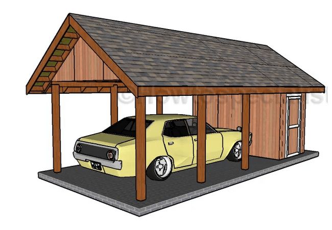 DIY Carport With Storage