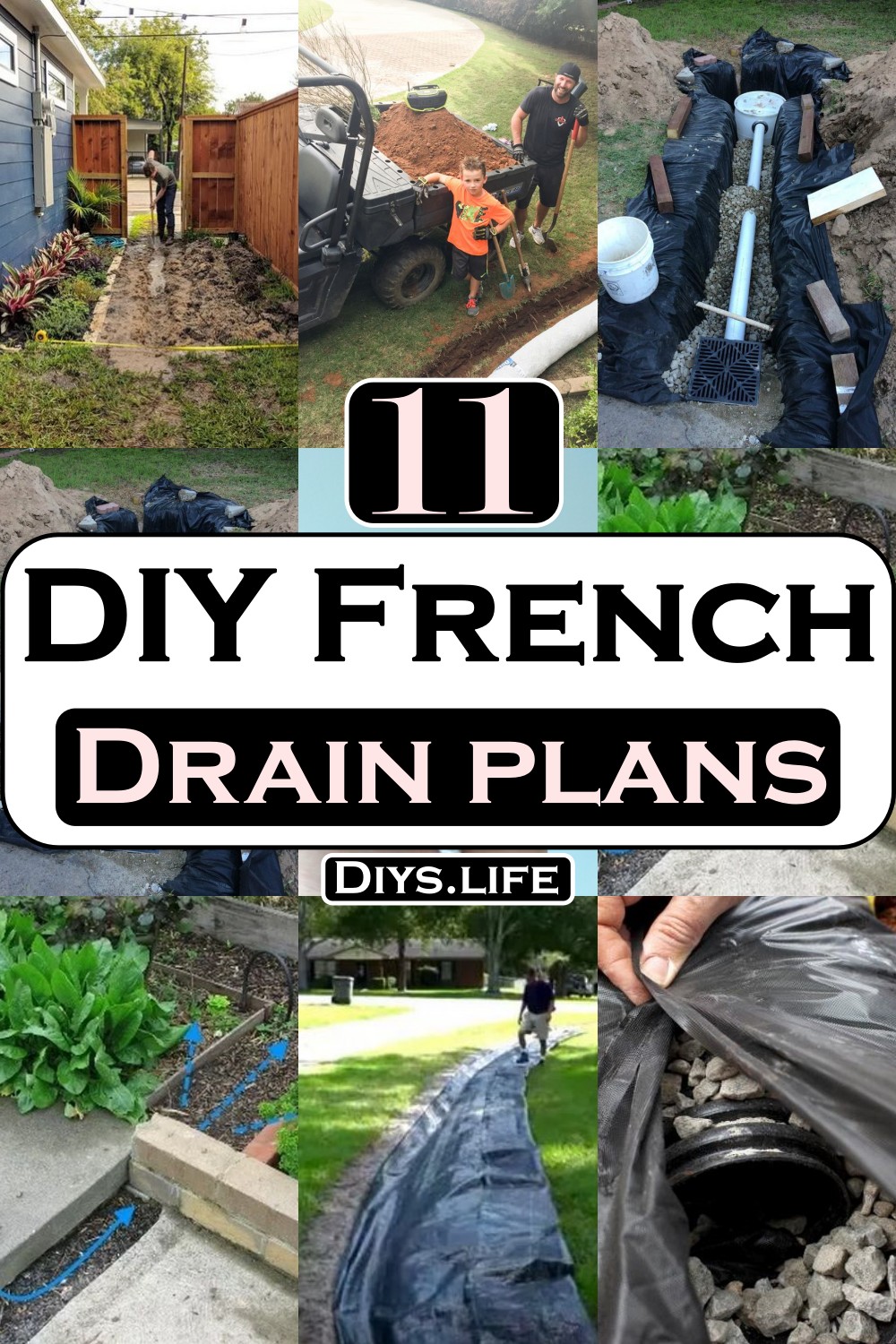 DIY French Drain plans