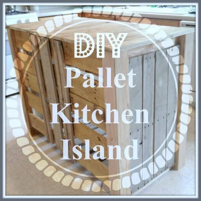 DIY Kitchen Island Pallet