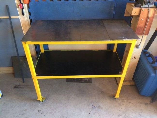 DIY Welding Table With Wheels