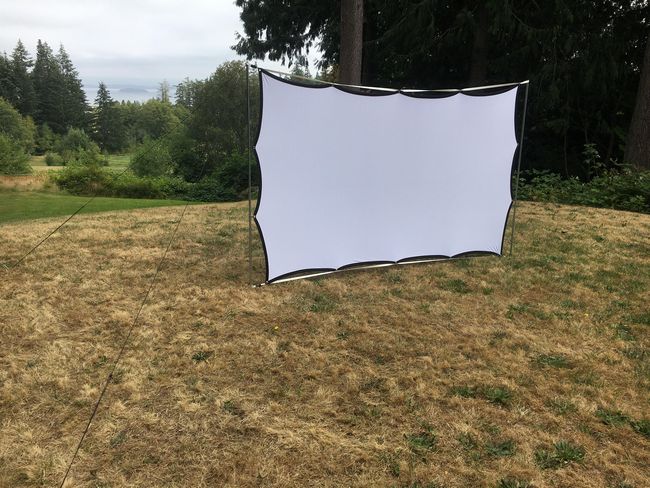DIY Projector Screen Outdoors