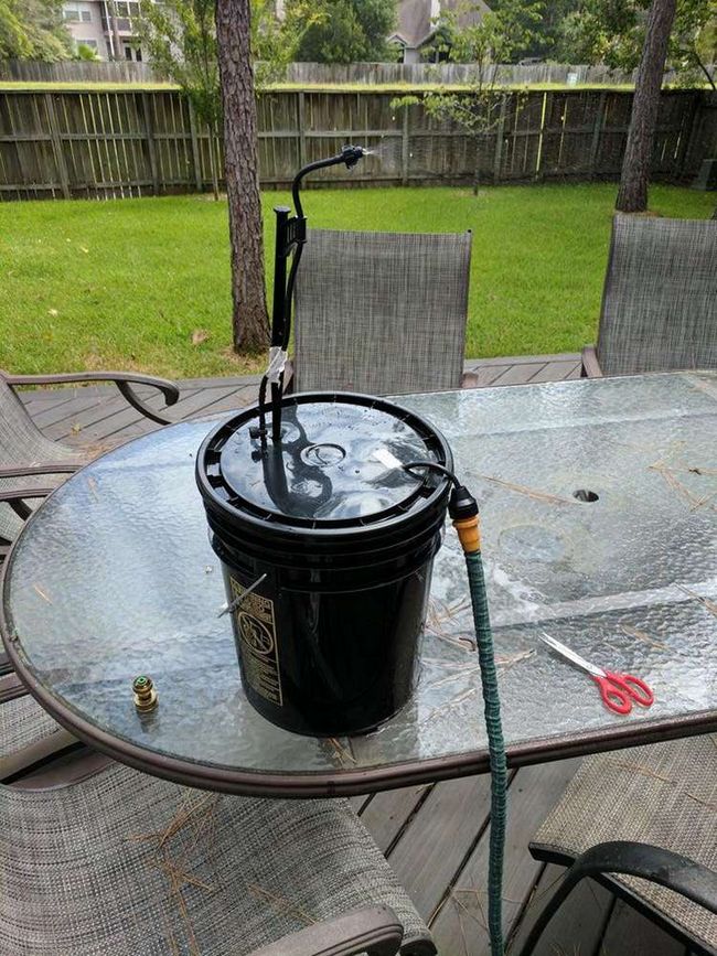 Personal DIY Misting System With Pump