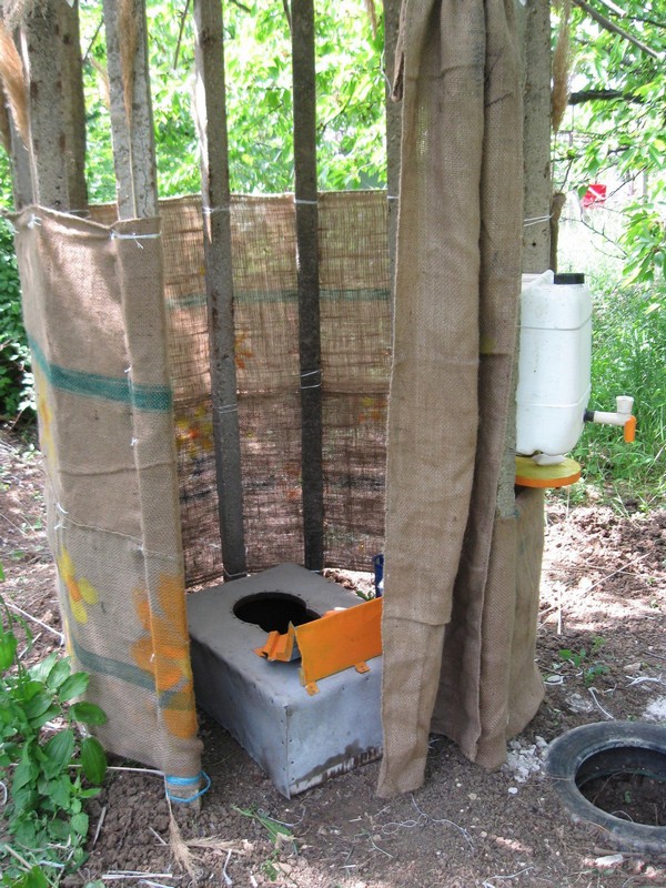 Composting Toilet in the Garden
